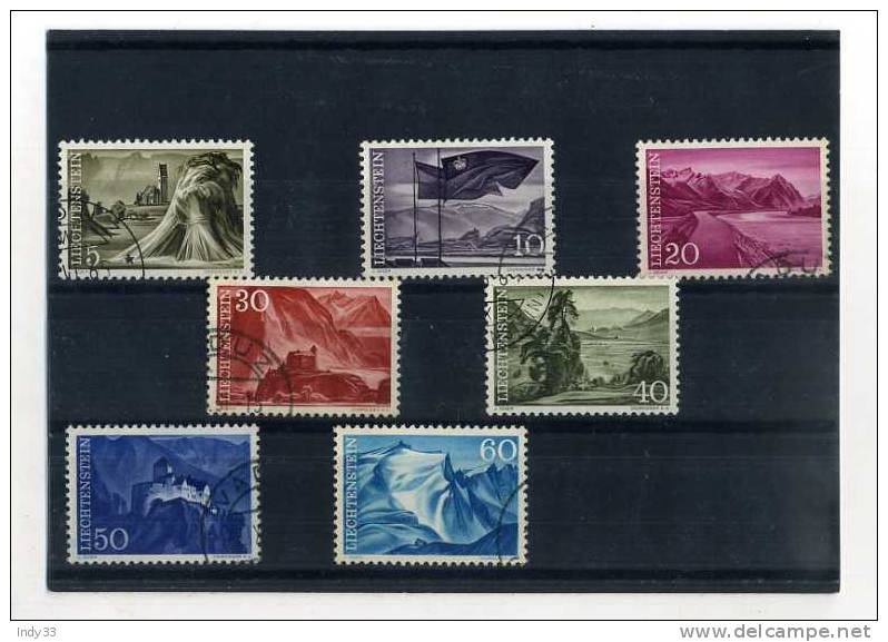 - LIECHTENSTEIN . SUITE DE TIMBRES DE 1959 OBLITERES - Used Stamps
