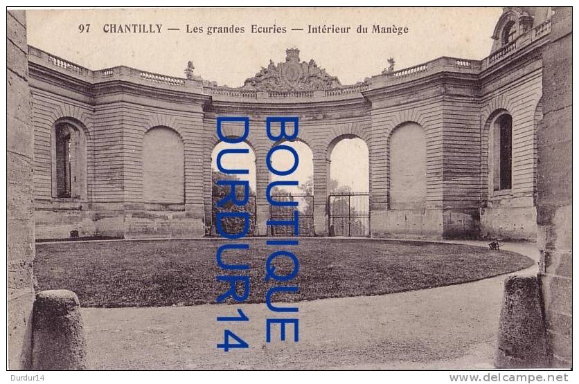 CHANTILLY  ( Oise)  Les Grandes Écuries /  Intérieur Du Manège - Chantilly