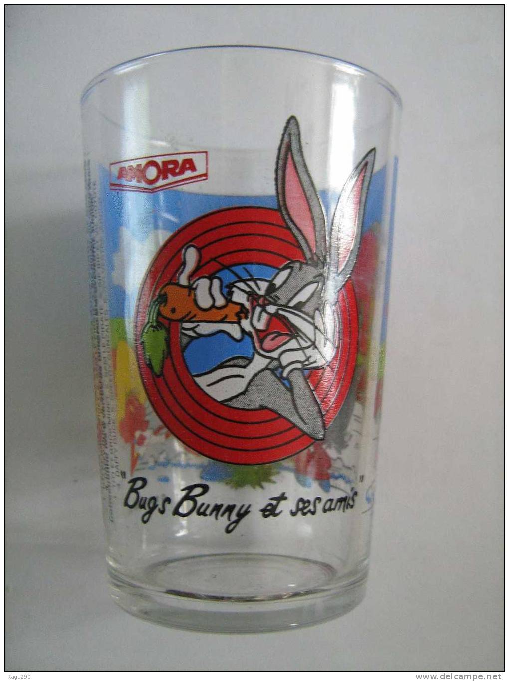 VERRE A  MOUTARDE  PUBLICITAIRE DECORE BD  TV   DAFFY ET SPEEDY GONZALES - Verres