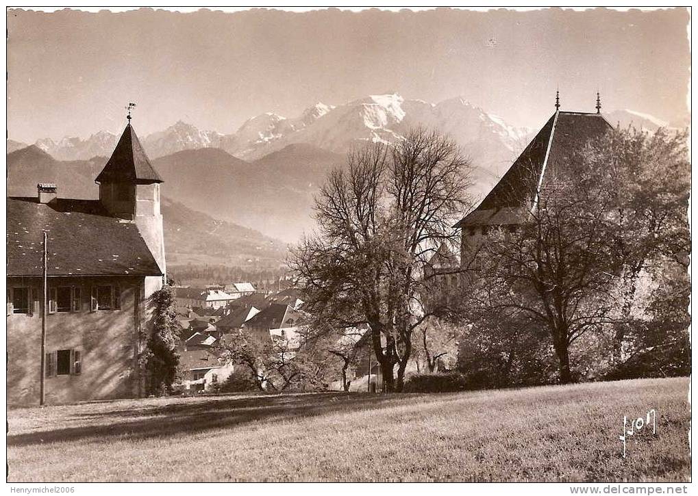Haute Savoie - Sallanches , Vieux Chateau Et Le Mont Blanc - Sallanches