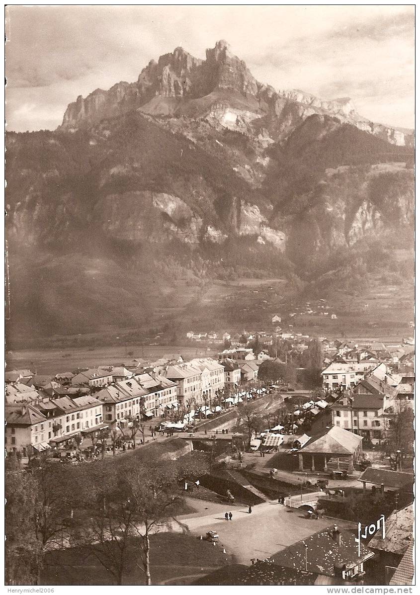 Haute Savoie - Sallanches , La Ville Et Les Aiguilles De Warens , Ed Photo Yvon - Sallanches