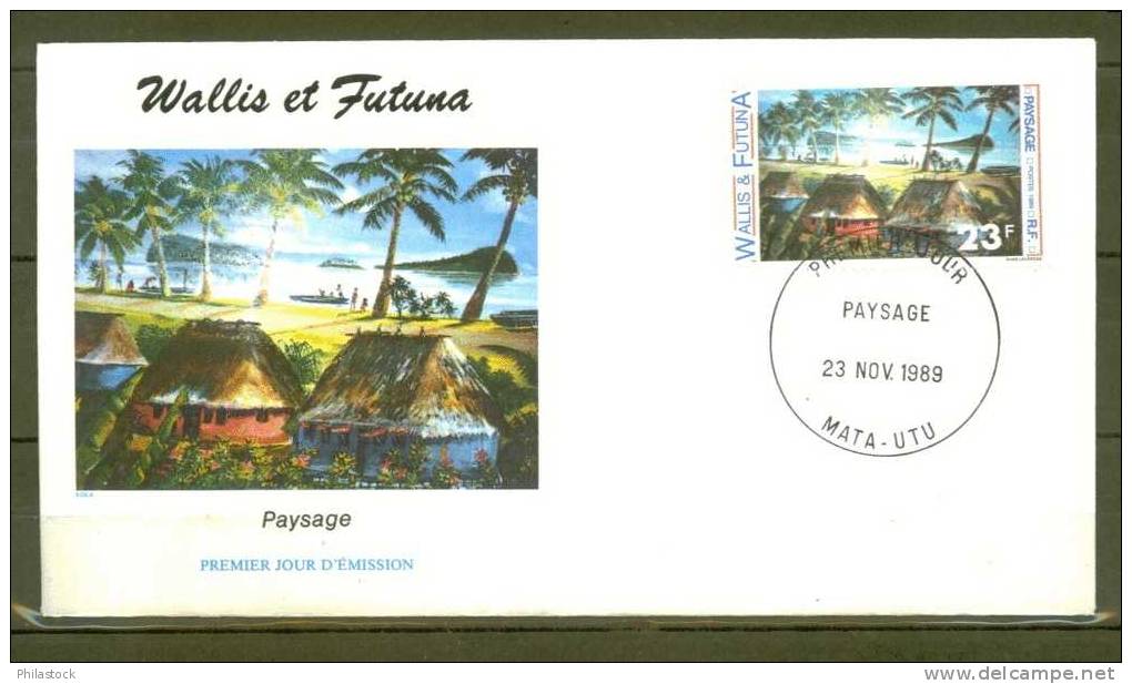 WALLIS N° 392 Obl. S/Lettre FDC - FDC