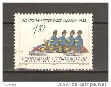 LIECHTENSTEIN 1987 - OLYMPIC GAMES CALGARY 1.10  - USED OBLITERE GESTEMPELT - Winter 1988: Calgary