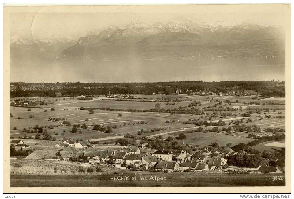 Féchy - Et Les Alpes      1932 - Féchy
