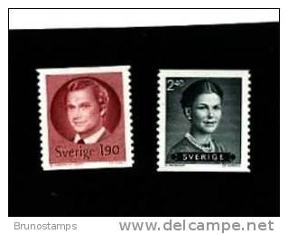 SWEDEN/SVERIGE - 1984  KING CHARLES AND QUEEN SILVIA  1.90+2.40   SET  MINT NH - Nuevos
