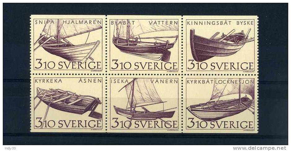 - SUEDE . TIMBRES NEUFS SANS CHARNIERE ISSUS D'UN CARNET DE 1988 - Unused Stamps