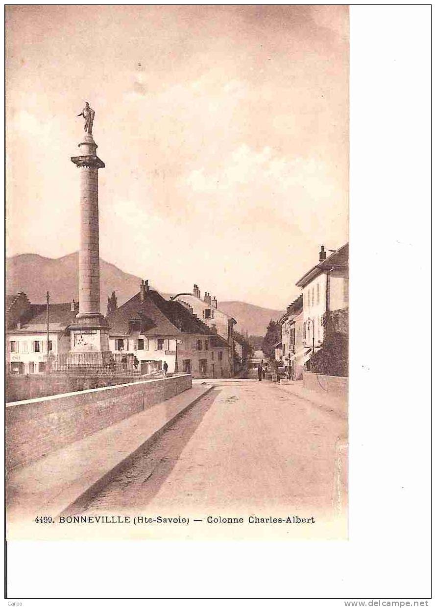 BONNEVILLE. - Colonne Charles-Albert. - Bonneville