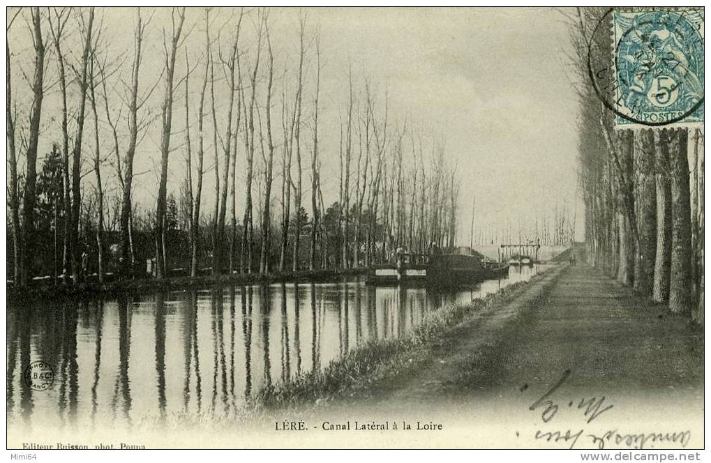 18 . LERE .  CANAL LATERAL A LA LOIRE .  (  PENICHE ) - Lere