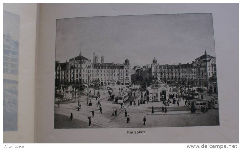 COLLEZIONE DI 48 FOTO D'EPOCA 1930 BIANCO E NERO DELLA CITTA' DI MUNCHEN  IN FOLDER ORIGINALE