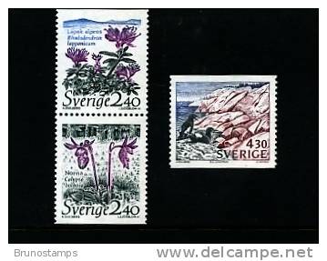 SWEDEN/SVERIGE - 1989  NATIONAL PARK  SET  FROM BOOKLET  MINT NH - Ungebraucht