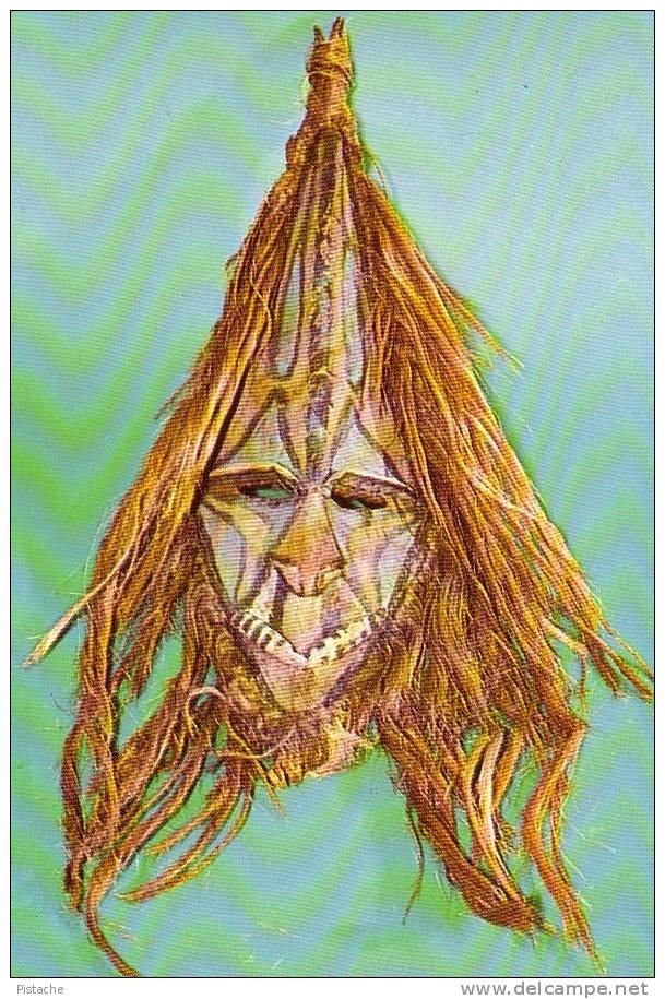 New Hebrides - Vanuatu - Danse Mask - Masque De Dance - 2 Scans - Neuve État TB - Vanuatu