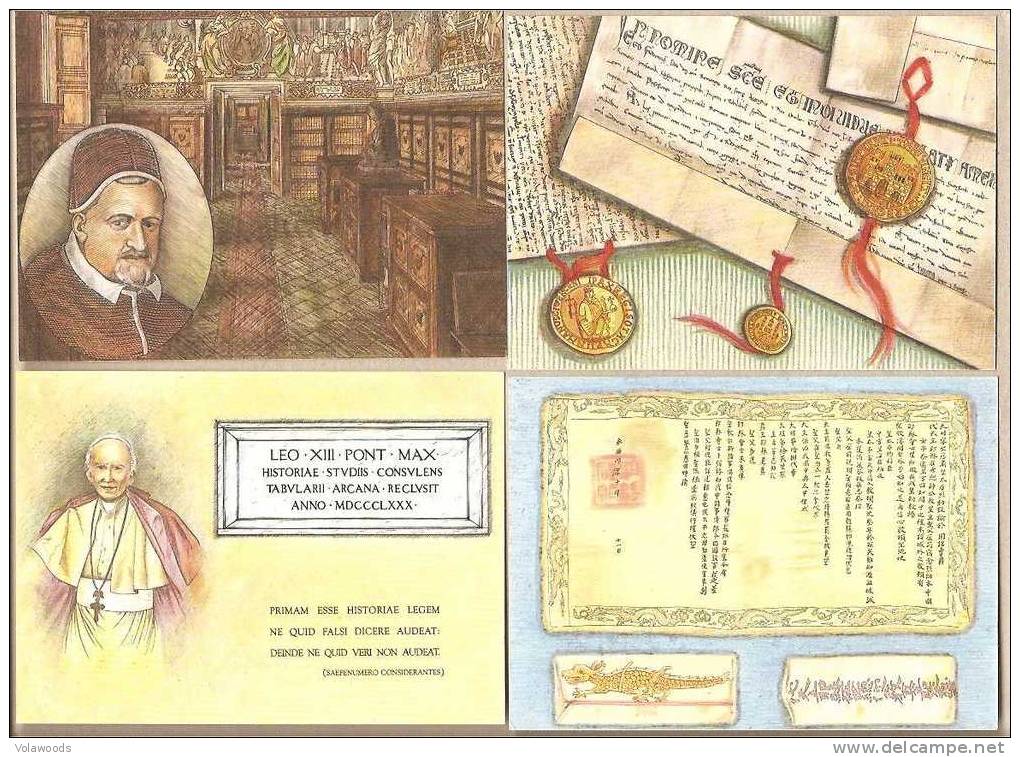 Vaticano - Cartoline Postali Nuove In Contenitore Ed In Serie Completa: Archivio Segreto Vaticano - Entiers Postaux
