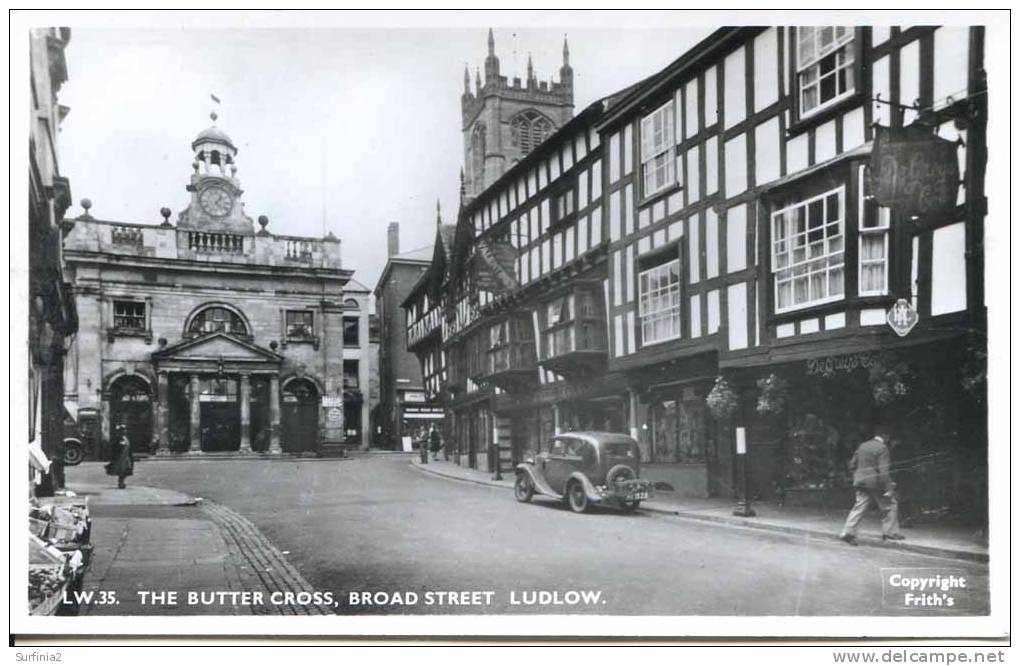 SHROPS - LUDLOW - BROAD STREET - THE BUTTER CROSS RP  Sh162 - Shropshire