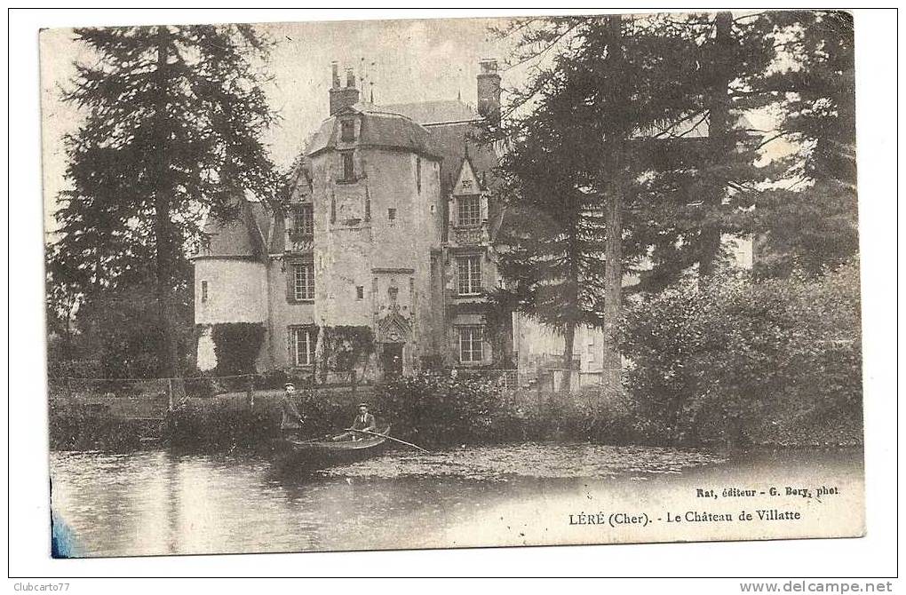 Léré (18) : Château  De Villatte En 1924 (animée). - Lere