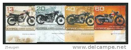 CYPRUS 2005 MICHEL NO 1091-94 MNH - Motorbikes