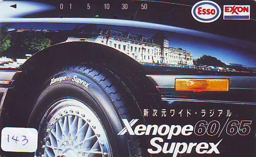 Télécarte Japon *  Publicité Pétrole Essence ESSO (143) Phonecard Japan Petrol Station * Telefonkarte * Voiture * Car * - Erdöl