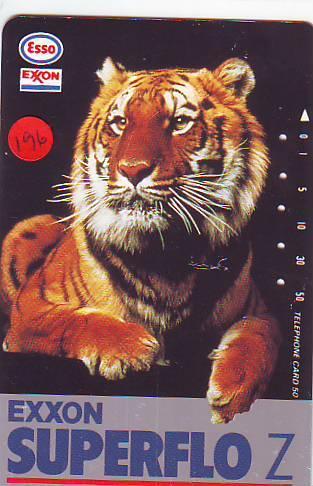 Télécarte Japon *  Publicité Pétrole Essence ESSO (196) Phonecard Japan * Telefonkarte * TIGRE * TIGER - Erdöl