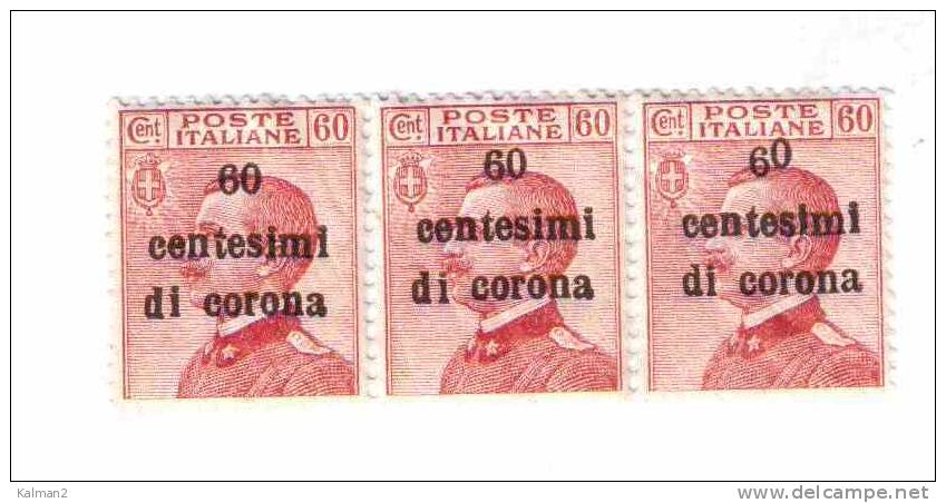 ITA133  -  TRENTO E TRIESTE  -  SASSONE Nr.  10/O  ** -   60 CENT. CIFRE  DISALLINEATE - Trentin & Trieste