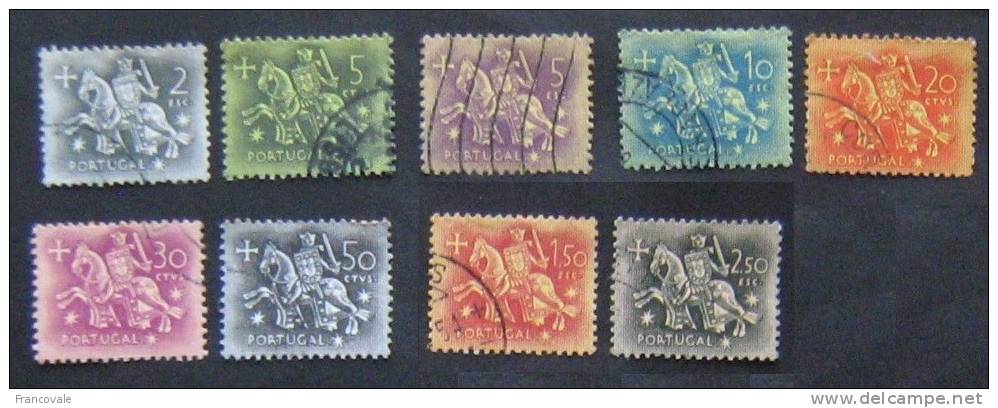 Portogallo 1953-56 King Diniz 9 Stamps - Used Stamps