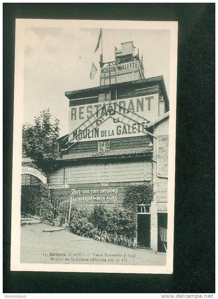 Vente à Prix Fixe - Sannois (95) - Vieux Souvenirs - Moulin De La Galette ( Restaurant Ed. Berthon Lib. Pap. N°14) - Sannois