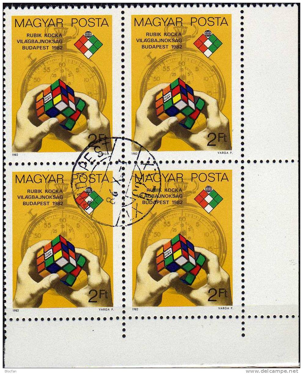 WM Im Rubikwürfeln Mit Macic-Würfel 3565, ER, 4-Block Plus ER-Block O 3€ Hände, Stoppuhr, Zauberwürfel - Vrac (max 999 Timbres)