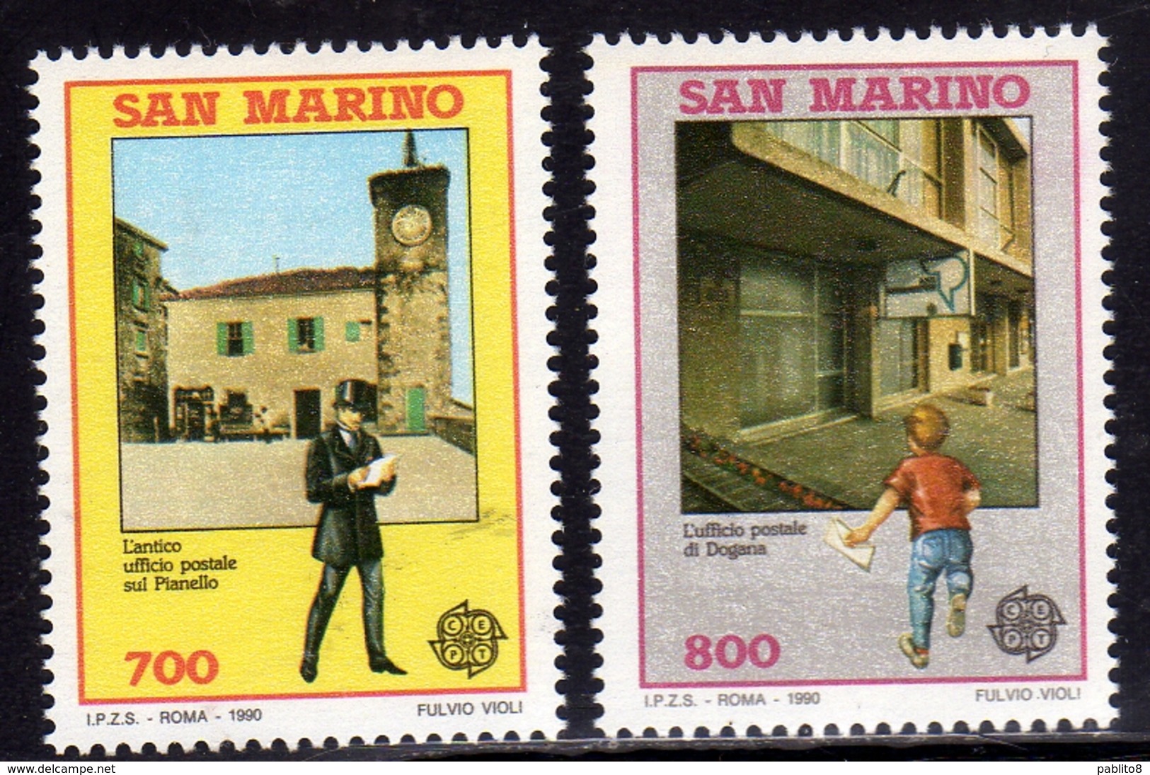 REPUBBLICA DI SAN MARINO 1990 EUROPA UNITA CEPT SERIE COMPLETA COMPLETE SET MNH - Neufs