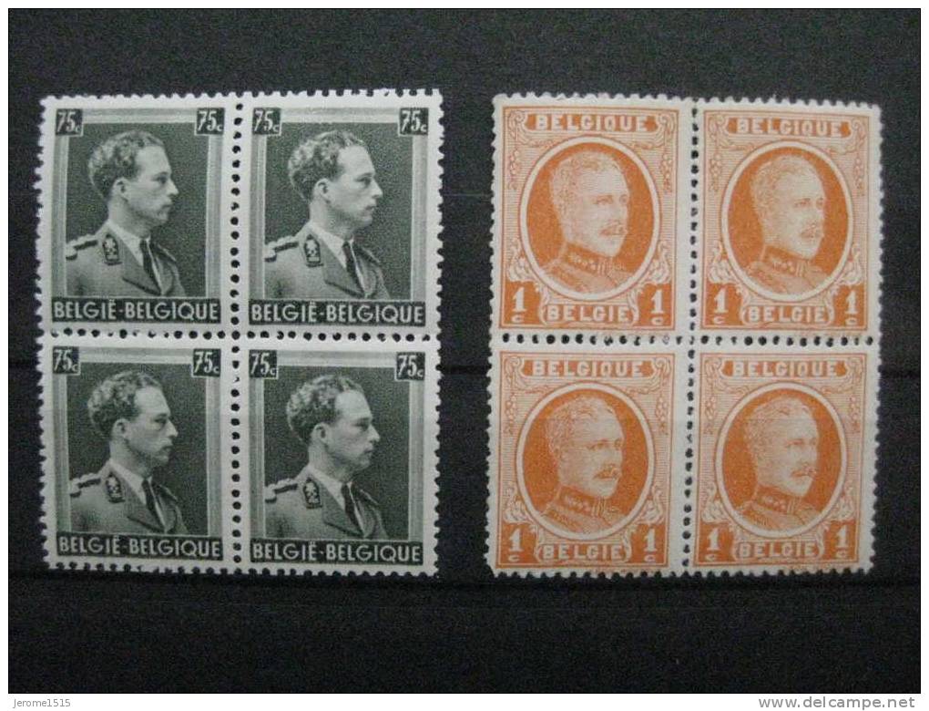 Timbres Belgique : Rois Belges 1922/1938 - Unused Stamps