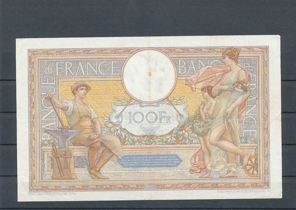 BILLET* /100 FRANCS LUC OLIVIER MERSON TTB + - 18- 1 -1934 - 100 F 1908-1939 ''Luc Olivier Merson''