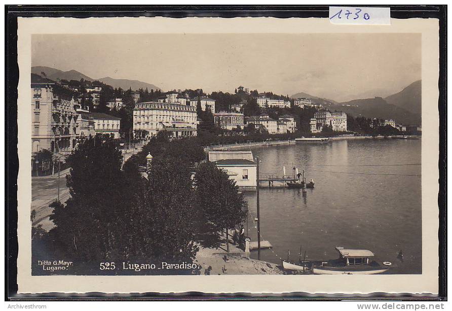 Lugano Paradiso ; Foto Ditta G. Mayr (1730) - Paradiso