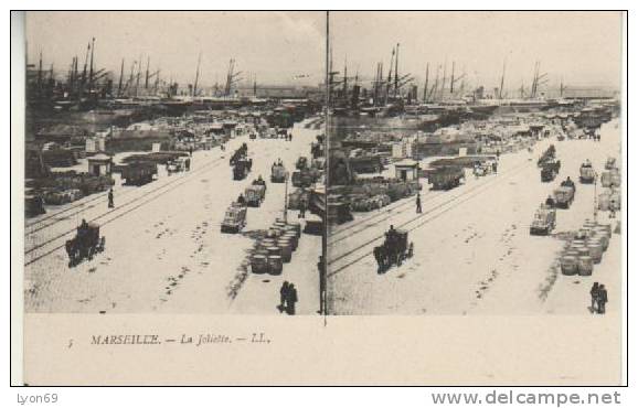 MARSEILLE  LA JOLIETTE LL - Stereoscope Cards