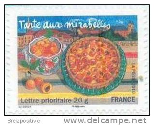 France 2010 - Tarte Aux Mirabelles, Lorraine / French Gastronomy, Mirabelle Plum Tart, Speciality Of Lorraine - MNH - Frutta