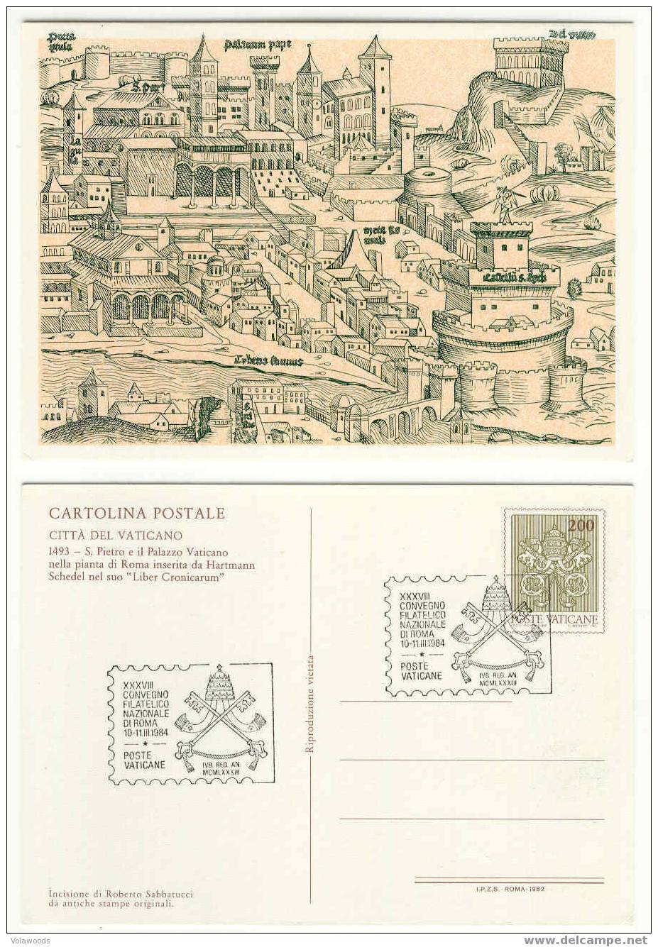 Vaticano - Cartolina Postale Antiche Vedute - S.Pietre E Palazzo Vaticano. - Postwaardestukken