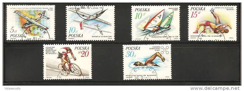 Polonia - Serie Completa Usata: Imprese Sportive - 1986 - Used Stamps