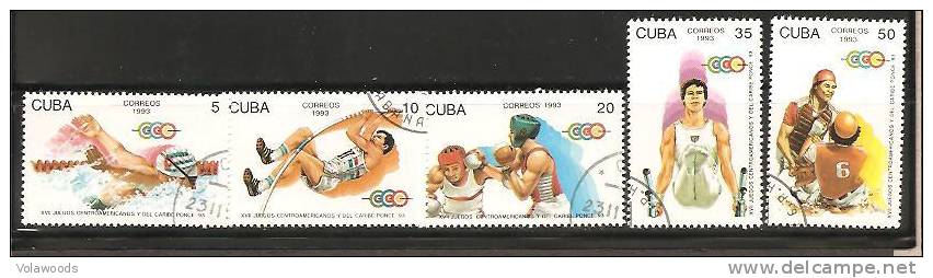 Cuba - Serie Completa Usata: XVII Gioichi Centroamericani E Dei Caraibi - 1993 - Altri & Non Classificati