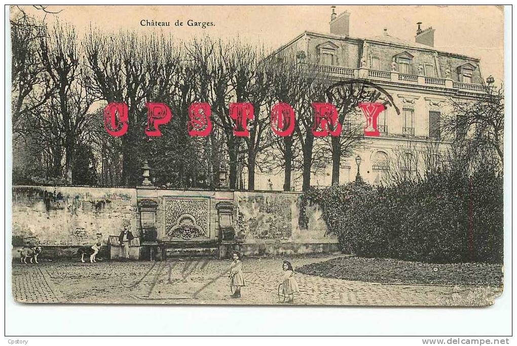 VISUEL RARE - 95 - GARGES - Le Chateau - Dos Scané - Garges Les Gonesses