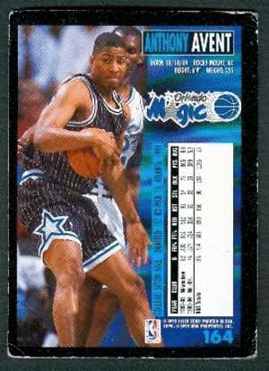 Basket, NBA, Fleer 94/95 : ANTHONY AVENT, ORLANDO MAGIC, N° 164 - 1990-1999