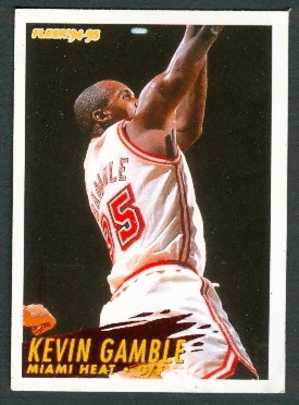 Basket, NBA, Fleer 94/95 : KEVIN GAMBLE, MIAMI HEAT, N° 120 - 1990-1999