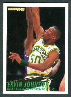 Basket, NBA, Fleer 94/95 : ERVIN JOHNSON, SEATTLE SUPERSONICS, N° 216 - 1990-1999