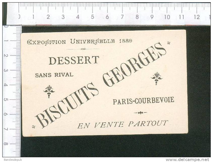 Biscuits Goerges Exposition Universelle 1889 Chromo Dorée Thème Cirque Clown Photographe Photographie - Autres & Non Classés