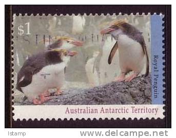 1993 - Australian Antarctic Territory Regional Wildlife - Series II $1 ROYAL PENGUIN Stamp FU - Gebraucht