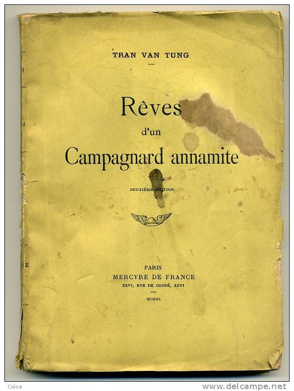 Indochine Tonkin TRAN VAN TUNG Rêves D´un Campagnard Annamite 1940 - 1901-1940