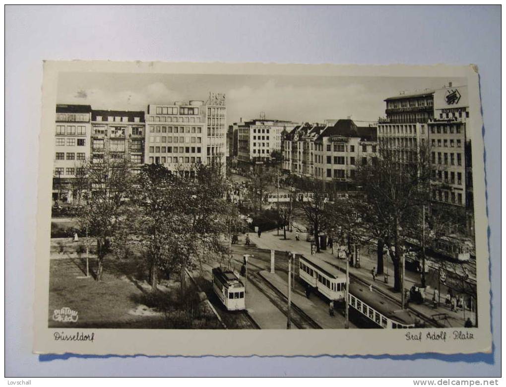 Düsseldorf. - Graf Adolf Platz.(17-8-1955) - Duesseldorf