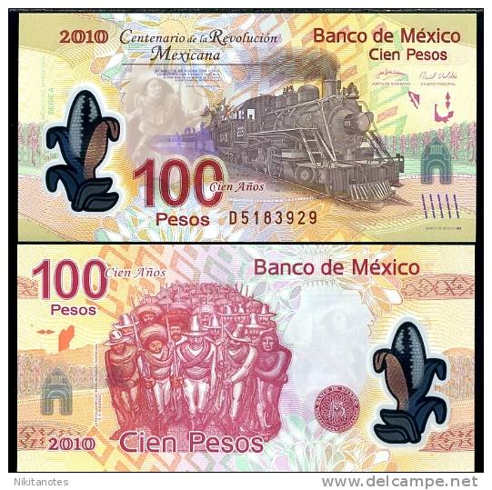 MEXICO 100 PESOS 2007 2010 NEW COMM. POLYMER UNC - Mexico