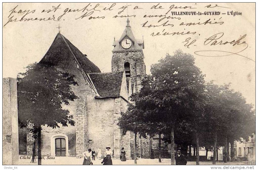 CPA VILLENEUVE-LA-GUYARD 89 - L'Eglise - Villeneuve-la-Guyard