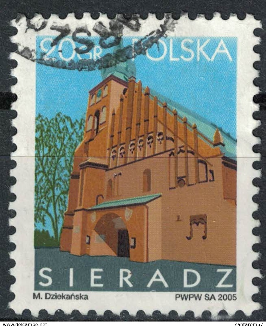 Timbre Oblitéré Used Stamp Selo Carimbado SIERADZ POLSKA 20 GR POLOGNE POLAND 2005 - Oblitérés