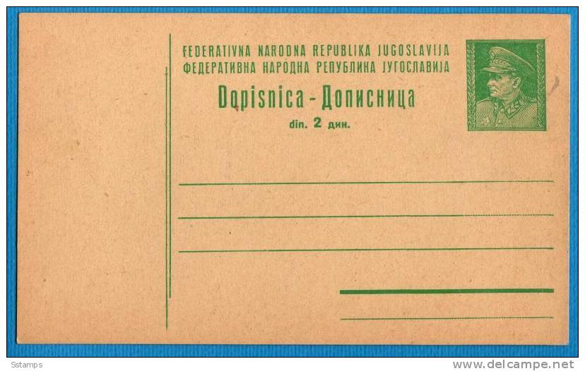 U-124  JUGOSLAVIA  CROAZIA  TITO   POSTAL CARD - Interi Postali