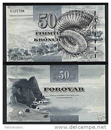 FAEROE ISLANDS - 50 KRONUR 2001 UNC - P 24 - Faroe Islands