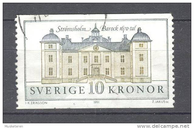 Sweden 1991 Mi. 1684  10.00 Kr Schloss Castle Château Strömsholm - Gebruikt