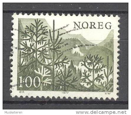 Norway 1977 Mi. 744  1.00 Kr Bäume Trees - Used Stamps