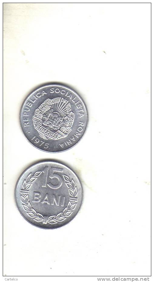 Romania 15 Bani 1975 Uncirculated - Romania